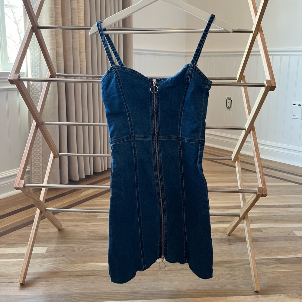 Zara denim mini dress